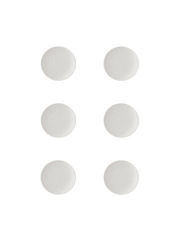 Villeroy & Boch 6er Set Brotteller Manufacture Rock in ø 15.3 cm in weiß