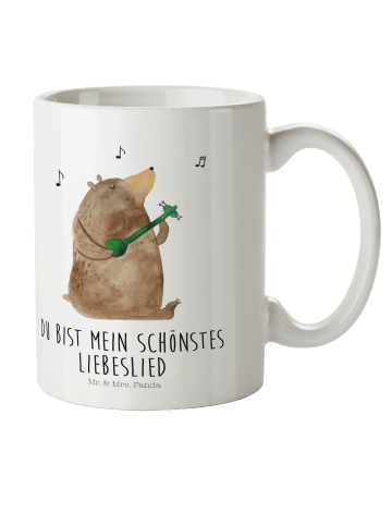 Mr. & Mrs. Panda Kinderpott Bär Lied mit Spruch in Weiß
