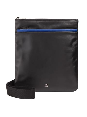 DuDu Panay Umhängetasche Leder 24 cm schwarz