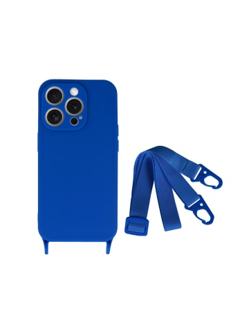 COFI 1453 Handy Hülle Umhängehülle kompatibel mit Iphone 15 Blau in Blau