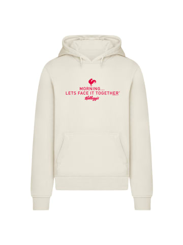 F4NT4STIC Hoodie Kellogg's Breakfast Cereals Morning Lets Face It in Whitesand