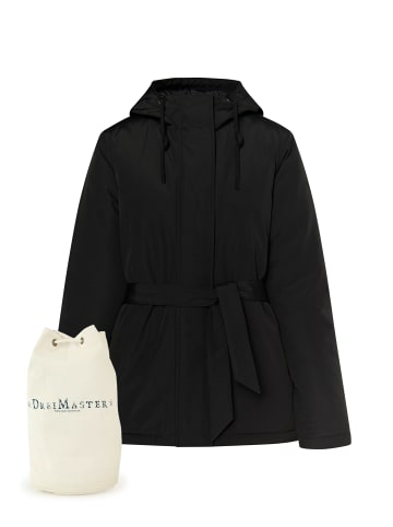 DreiMaster Klassik Jacke + Shopping Bag - Set in Schwarz