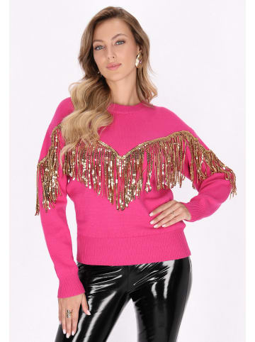 faina Damen Pullover in Fuchsia