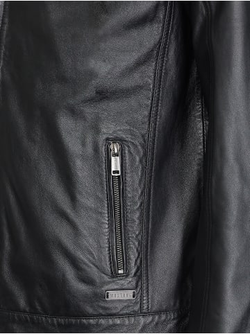 Mustang Lederjacke Foster in schwarz
