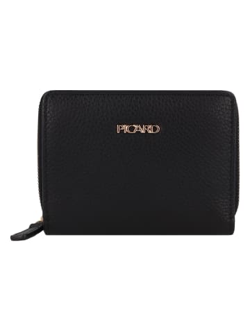 PICARD Java 1 Geldbörse RFID Schutz Leder 11 cm in schwarz