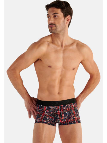 HOM Hipster Short / Pant Malcom in Schwarz / rot