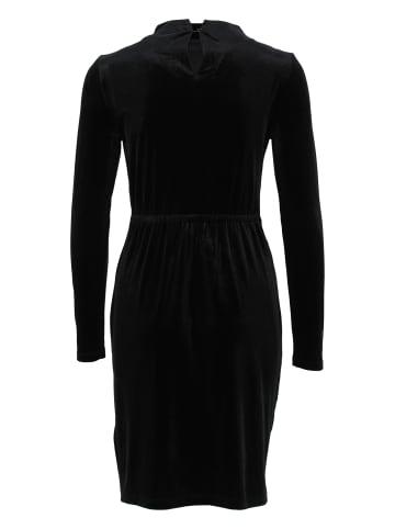 Zero Samtkleid mit Stehkragen in Black Beauty