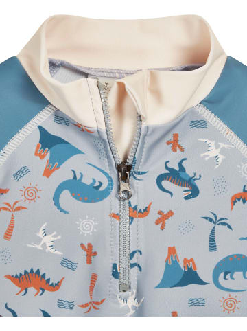 Playshoes UV-Schutz Bade-Set Dino allover in blau