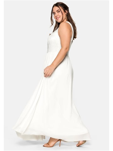 sheego Abendkleid in offwhite