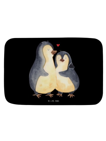 Mr. & Mrs. Panda Badvorleger Pinguin umarmen ohne Spruch in Schwarz