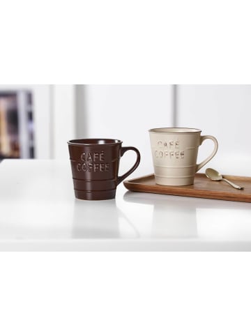 Ritzenhoff & Breker 6er Set Henkelbecher Usato in Braun 360 ml