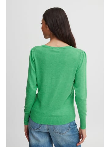 b.young Strickpullover BYMMPIMBA1 BUTTON JUMPER - 20812781  Modischer Pullover mit V-Ausschnitt in Grün