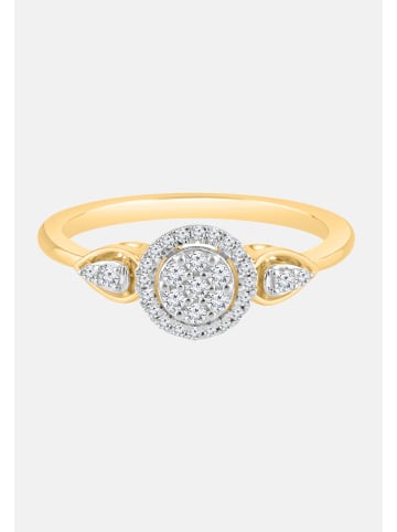 Diamant Exquis Ring aus 585 Gelbgold mit Diamant