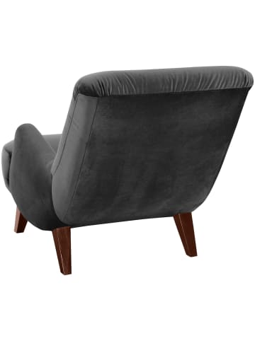 58 aufm Kessel Sessel Kajsa 71x80x101 Bezug Samtvelours Buche nussbaum/anthrazit