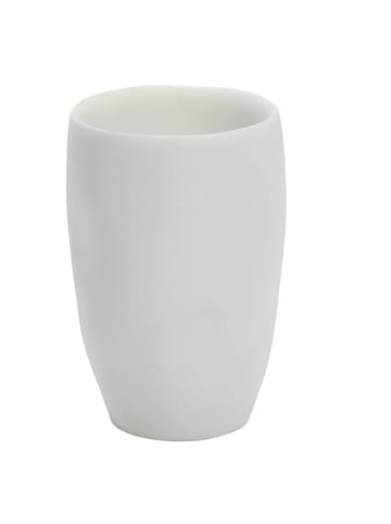 5five Simply Smart Zahnputzbecher INDONESIE, Polyresin in Weiß, Ø 7,5 cm