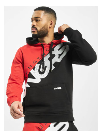 DNGRS Dangerous Hoodie in black/red