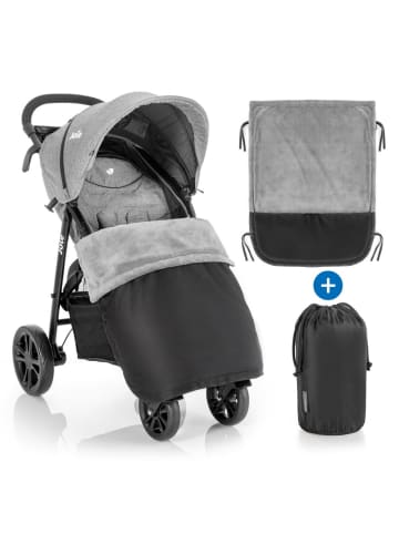 Zamboo Universal Fleece-Decke / Beindecke für Kinderwagen in grau