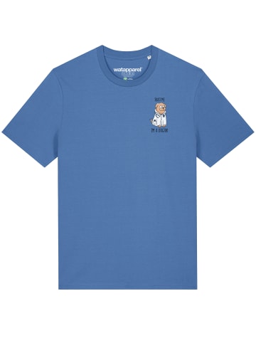 wat? Apparel T-Shirt Dogtor in Bright Blue