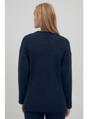 b.young Strickpullover BYNASIKA JUMPER - 20810776  Strickpullover mit gestreiftem Strukturmuster in Blau