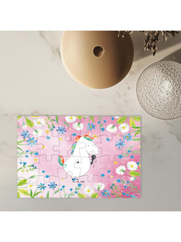 Mr. & Mrs. Panda Puzzle Einhorn Sänger ohne Spruch in Rot Pastell