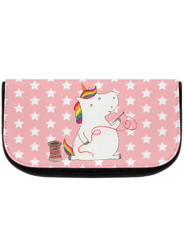 Mr. & Mrs. Panda Beauty Bag Einhorn Näherin ohne Spruch in Rot Pastell