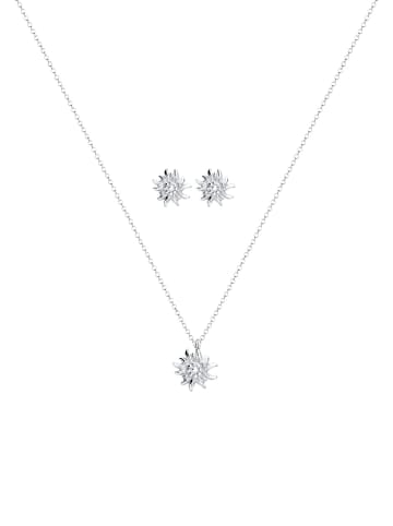 Elli Schmuckset 925 Sterling Silber Edelweiss, Trachtenschmuck in Silber