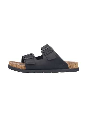 rieker Leder-Pantoletten „Bendigo“ Schwarz