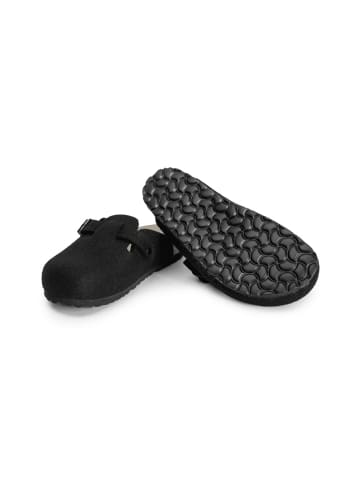 VITAFORM Wollfilz Clogs in schwarz