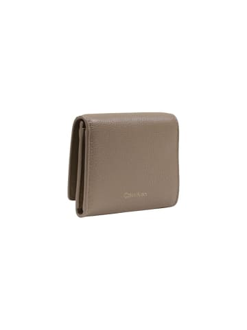 Calvin Klein Beige Leder Geldbörse