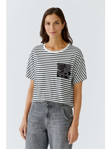 Oui T-Shirt in white black