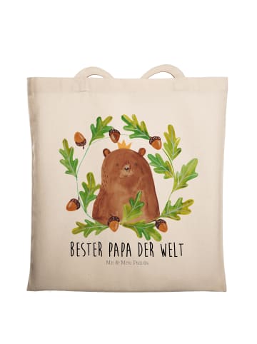 Mr. & Mrs. Panda Schultasche Bär König mit Spruch in Creme