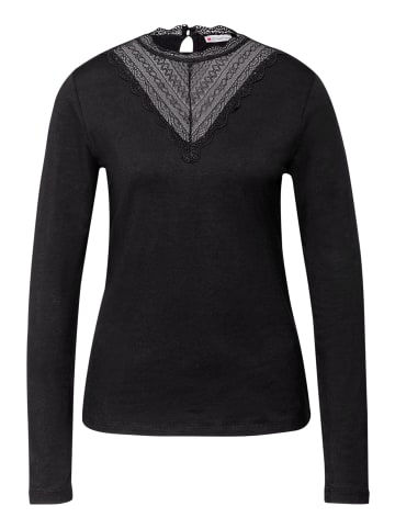 Street One Shirt mit Spitzendetail in Black