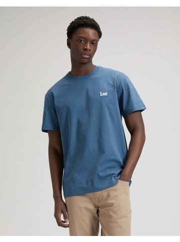 Lee T-Shirt Shortsleeve Small Logo in Academy Blue