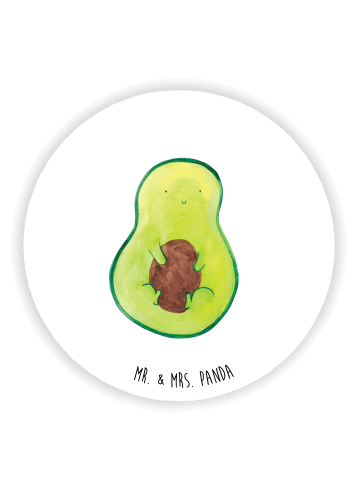 Mr. & Mrs. Panda magnet Avocado Kern ohne Spruch in Weiß