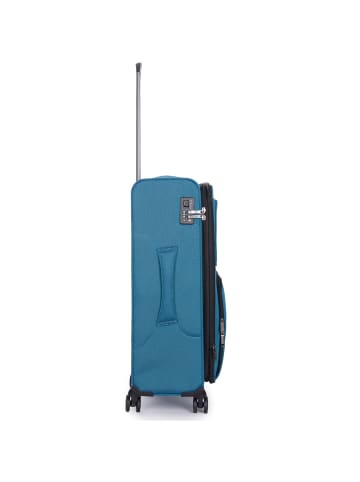 Stratic Bendigo Light Plus 4-Rollen Trolley 72 cm Laptopfach petrol