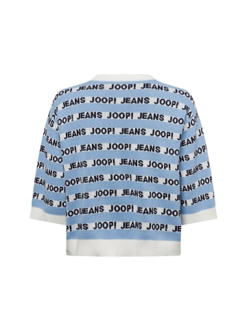 JOOP! Strickpullover Kolinda in hellblau weiß - 0001