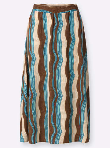 Sieh an! A-Linien-Rock in schoko-topas-bedruckt