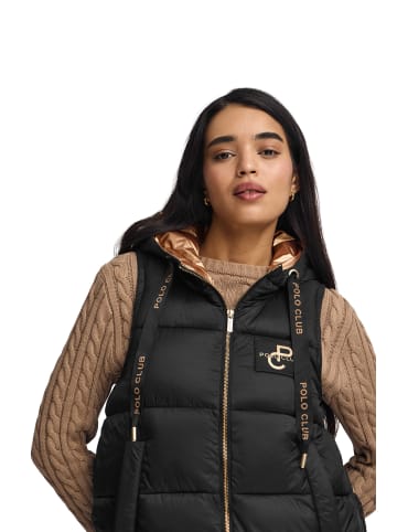 Polo Club Steppweste in Schwarz