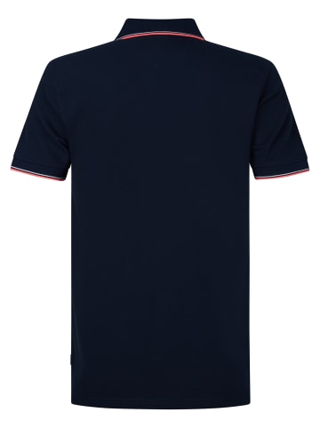Petrol Industries Klassisches Poloshirt Wave in Blau