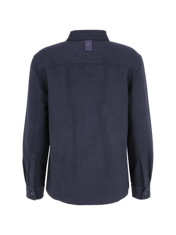 Joy Shirt BG - Tech fleece overshirt in Azurblau