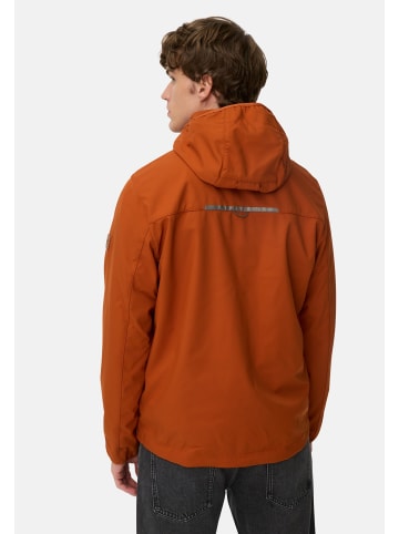Camel Active Softshelljacke mit abnehmbarer Kapuze in Zimt