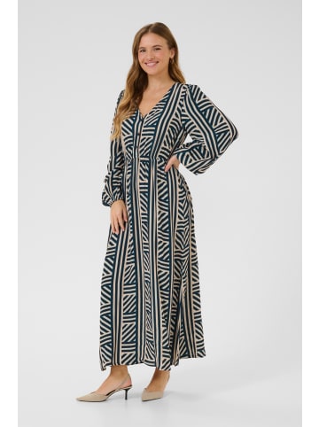 Kaffe Kleid KAestelle Regular fit in Sand Dollar Graphic Stripe