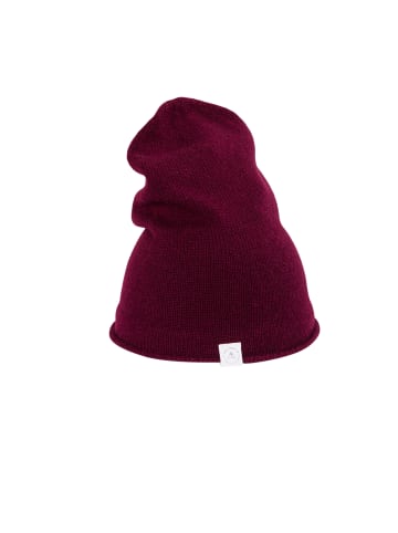 CASH-MERE.CH Bio Beanie in Cranberry Rot