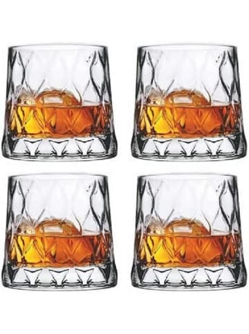 Pasabahce Old Fashioned Whiskyglas mit schwerem Boden in Transparent