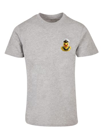 F4NT4STIC T-Shirt Rubber Duck Captain TEE UNISEX in grau meliert