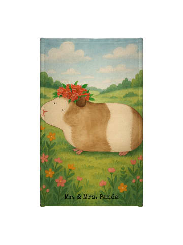 Mr. & Mrs. Panda Gästehandtuch Meerschweinchen Weisheit Design o... in Weiß