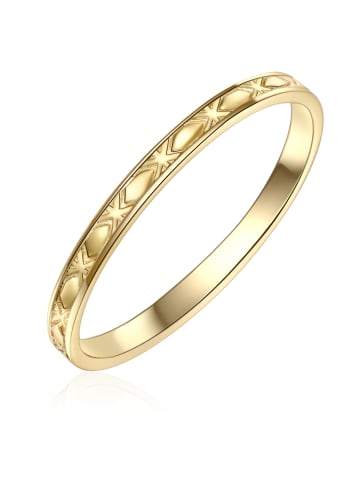 Glanzstücke München Ring aus Sterling Silber in gelbgold