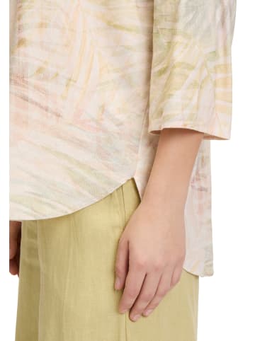 CARTOON Leinenbluse mit V-Ausschnitt in Cream/Apricot