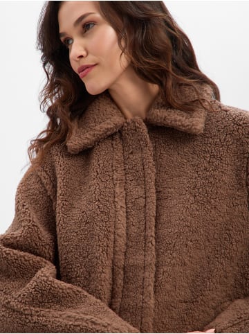 OPUS Teddyfellmantel Heddy in braun - 0002