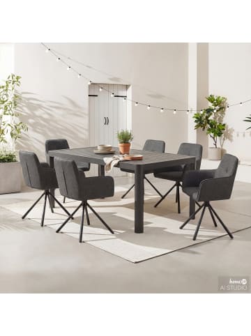 home24 Ausziehbarer Gartentisch Yaro in Anthrazit